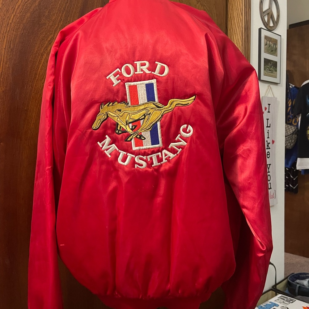 Pair of vintage Satin Ford Mustang jackets, see photos!